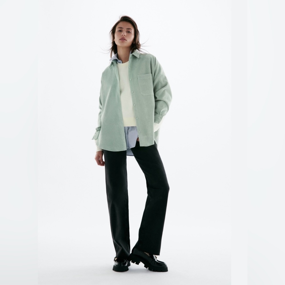 Zara - Fine-Waled Corduroy Oversized Button Down